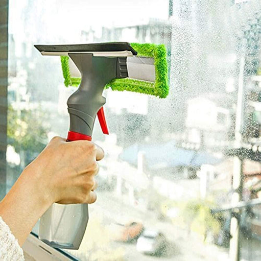 Glass Cleaner 3 in 1 Spray Type Cleaning Brush Glass Wiper Window Clean Shave Car Window Cleaner Brush
